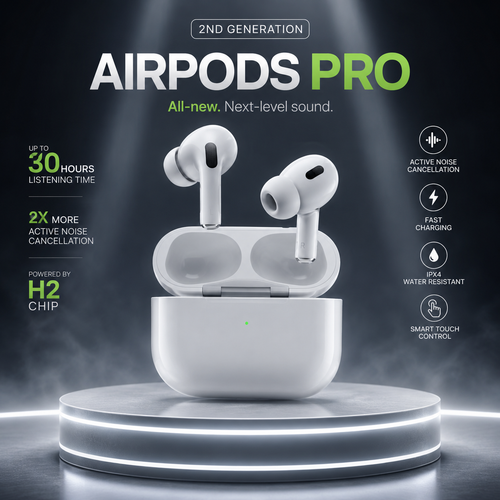ZEPODZ AirPods Pro 2nd Generation Wireless Earbuds
